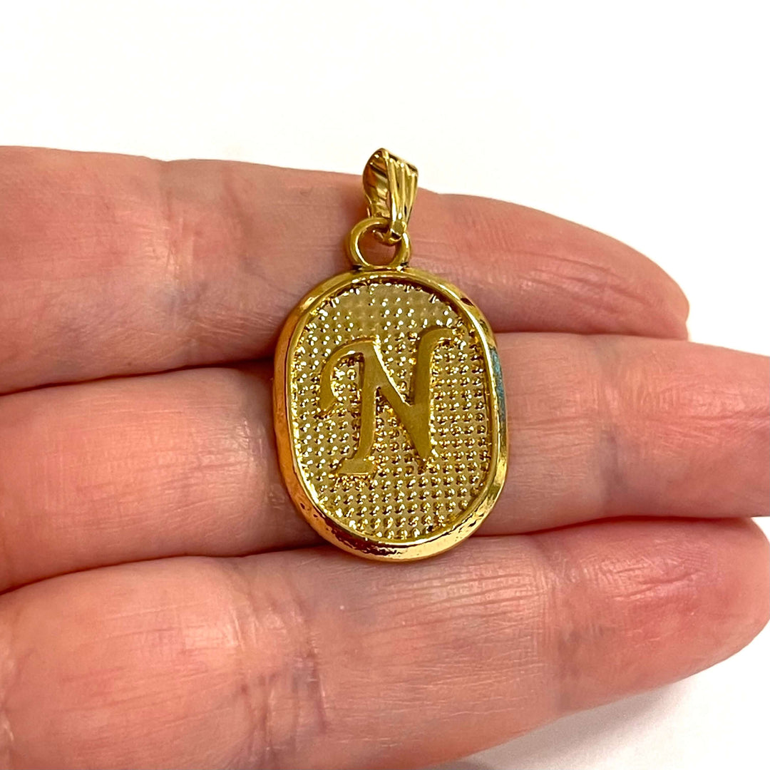24Kt Gold Plated Brass Initial Pendants