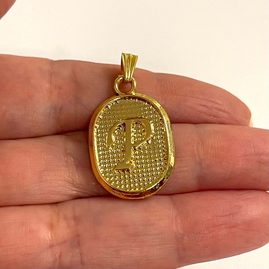 24Kt Gold Plated Brass Initial Pendants