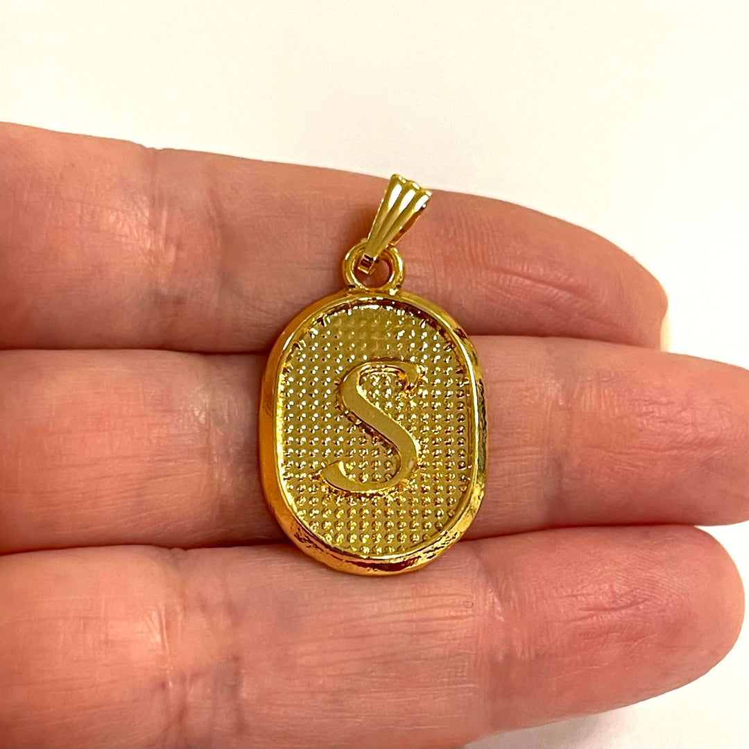 24Kt Gold Plated Brass Initial Pendants