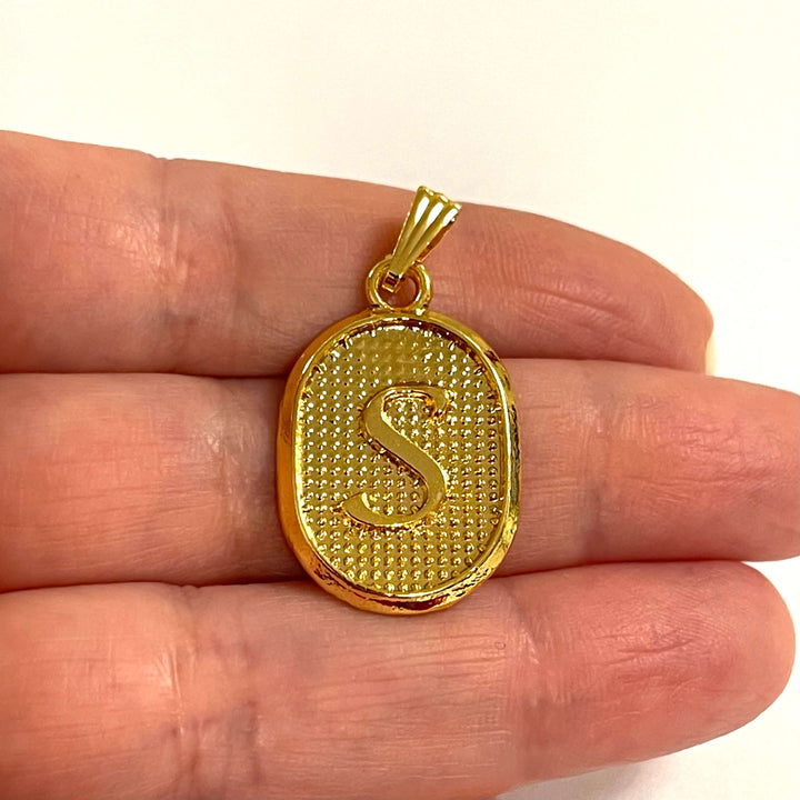 24Kt Gold Plated Brass Initial Pendants