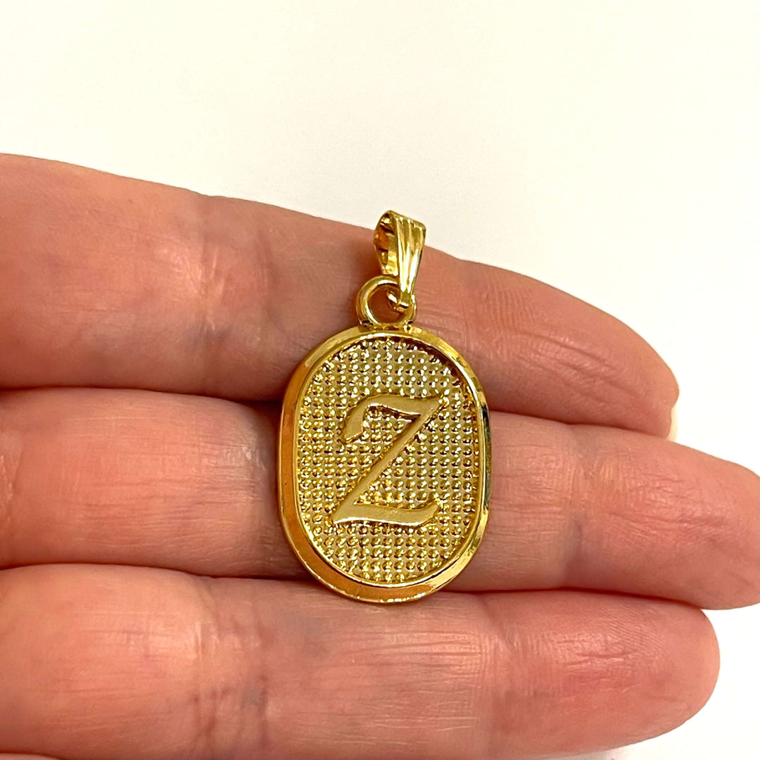 24Kt Gold Plated Brass Initial Pendants