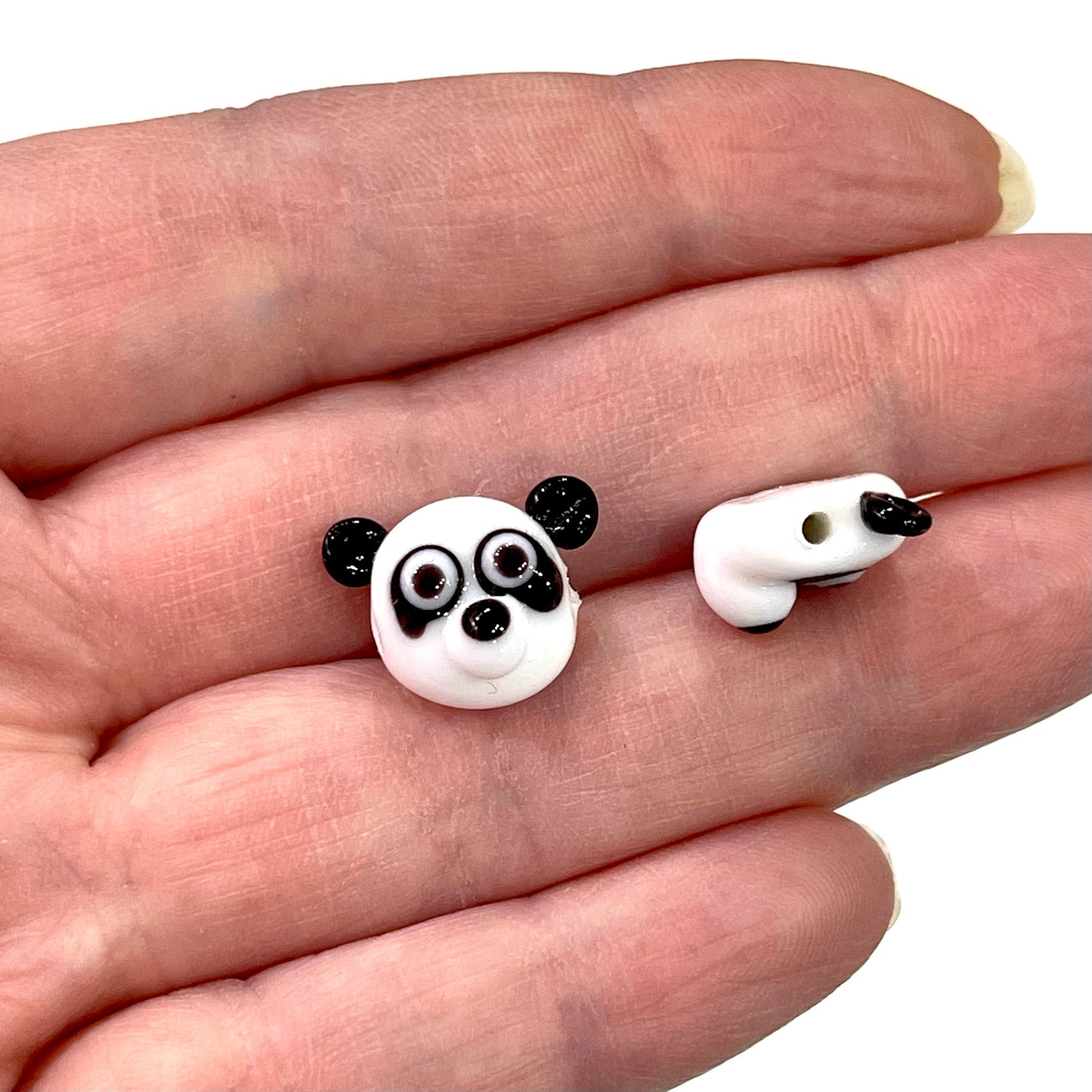 Hand Made Murano Glass Panda Charm