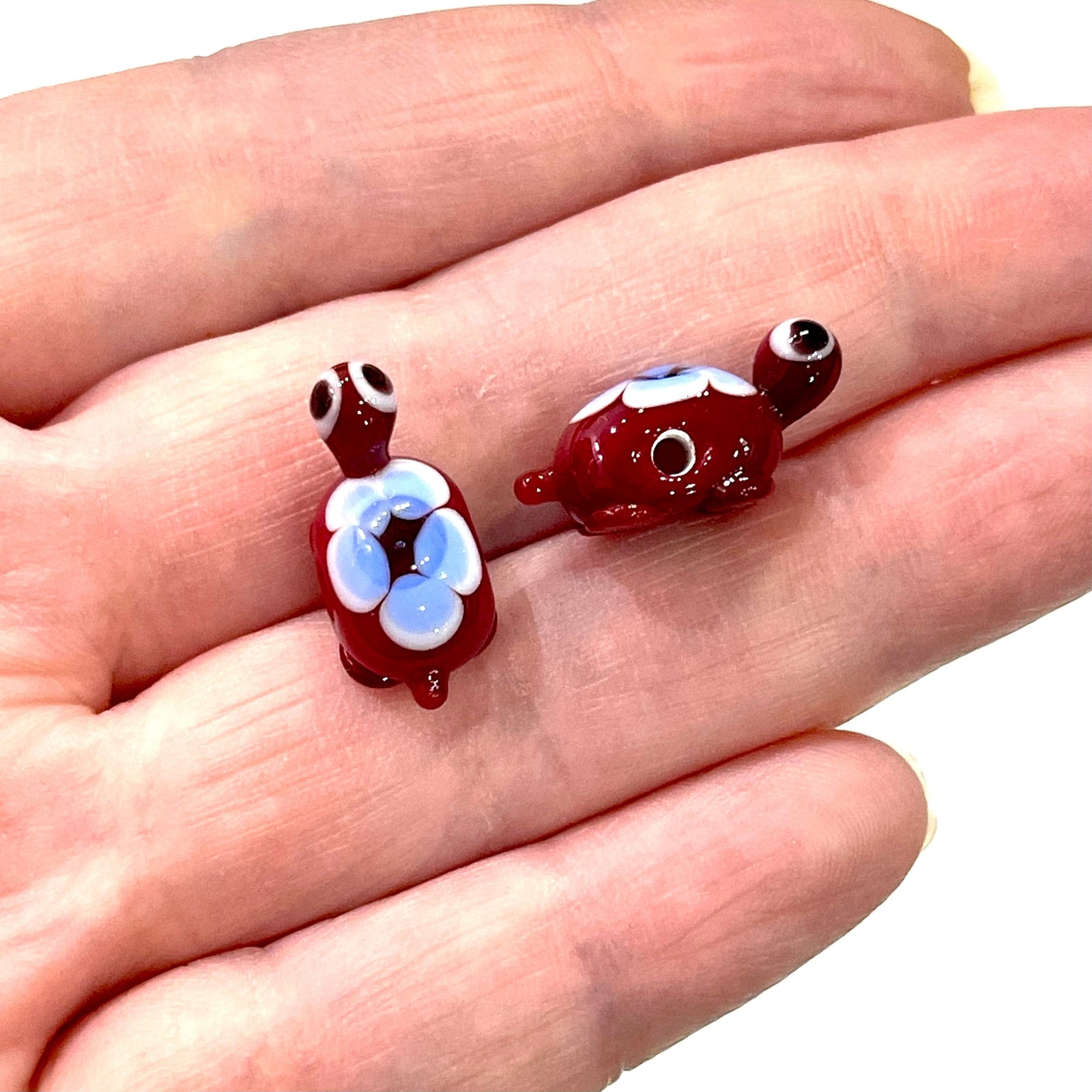 Hand Made Murano Glass Turtle Charm