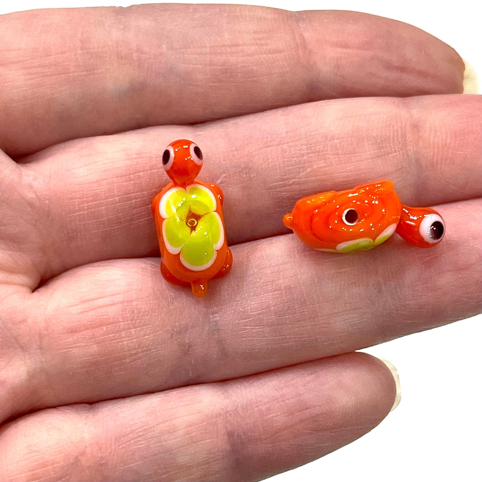 Hand Made Murano Glass Turtle Charm