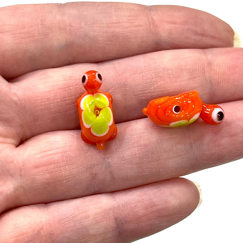 Hand Made Murano Glass Turtle Charm