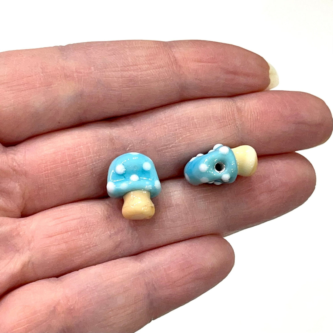 Hand Made Murano Glass Mushroom Charm