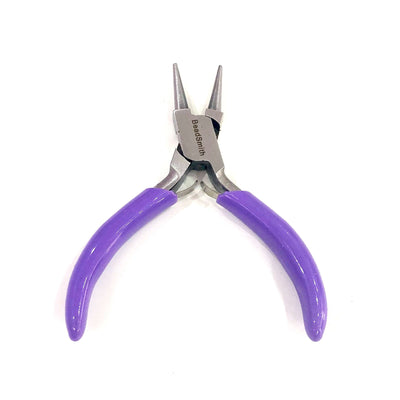 4 Piece Mini Plier Set With Purple Handles, Beadsmith Plier Set