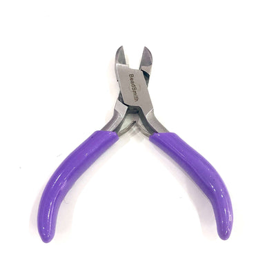 4 Piece Mini Plier Set With Purple Handles, Beadsmith Plier Set
