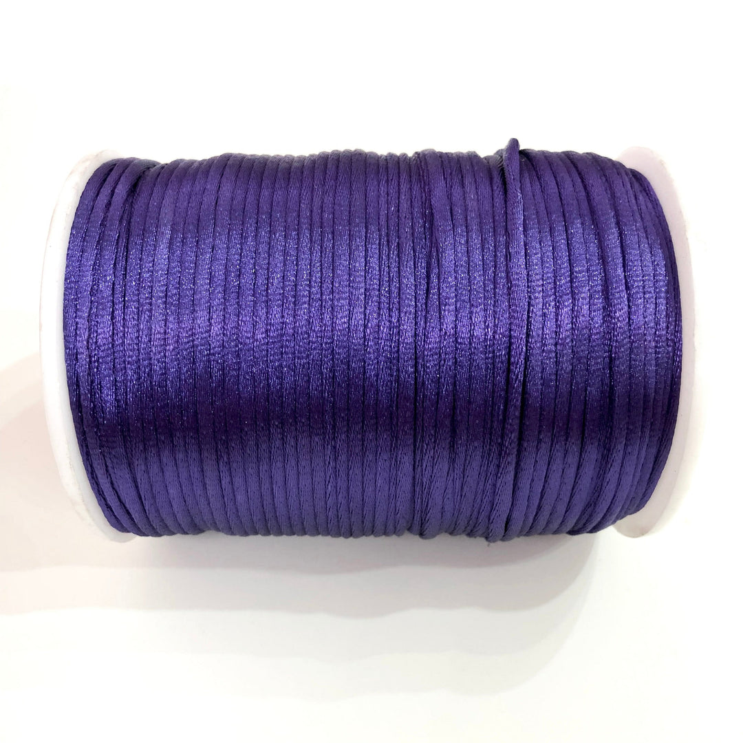 Rattail Cord, Kumihimo Cord, Satin Silk Cord, Satin Nylon Cord, Macrame Knotting DIY, Beading String, Thread Cording, 2.5mm