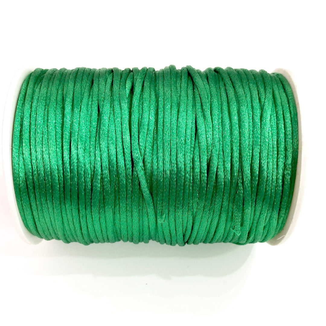 Rattail Cord, Kumihimo Cord, Satin Silk Cord, Satin Nylon Cord, Macrame Knotting DIY, Beading String, Thread Cording, 2.5mm