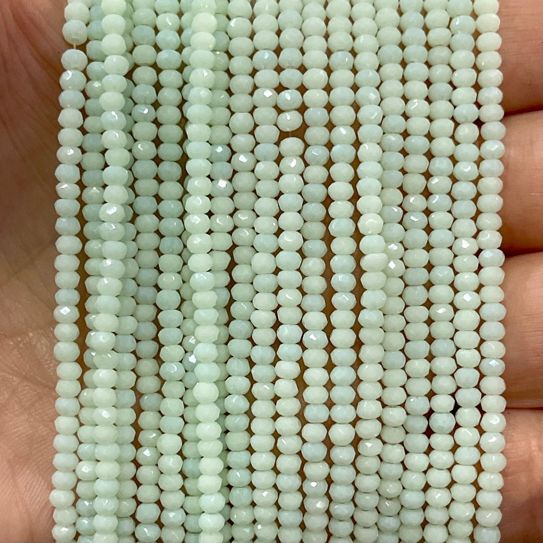 Crystal faceted rondelle 2mm Beads, PBC2C65
