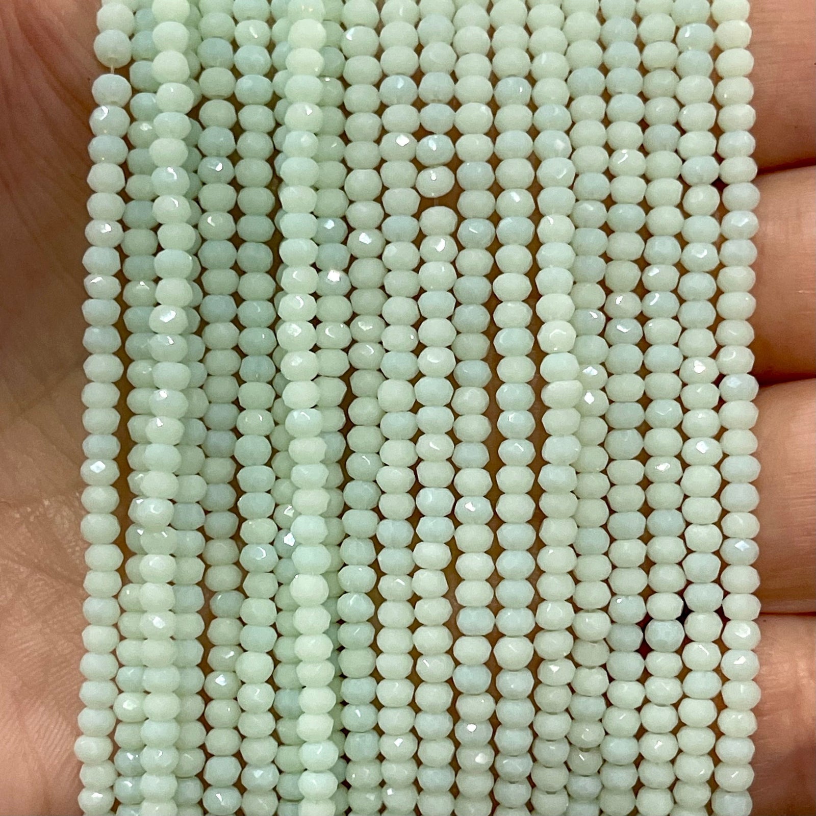 Crystal faceted rondelle 2mm Beads, PBC2C65