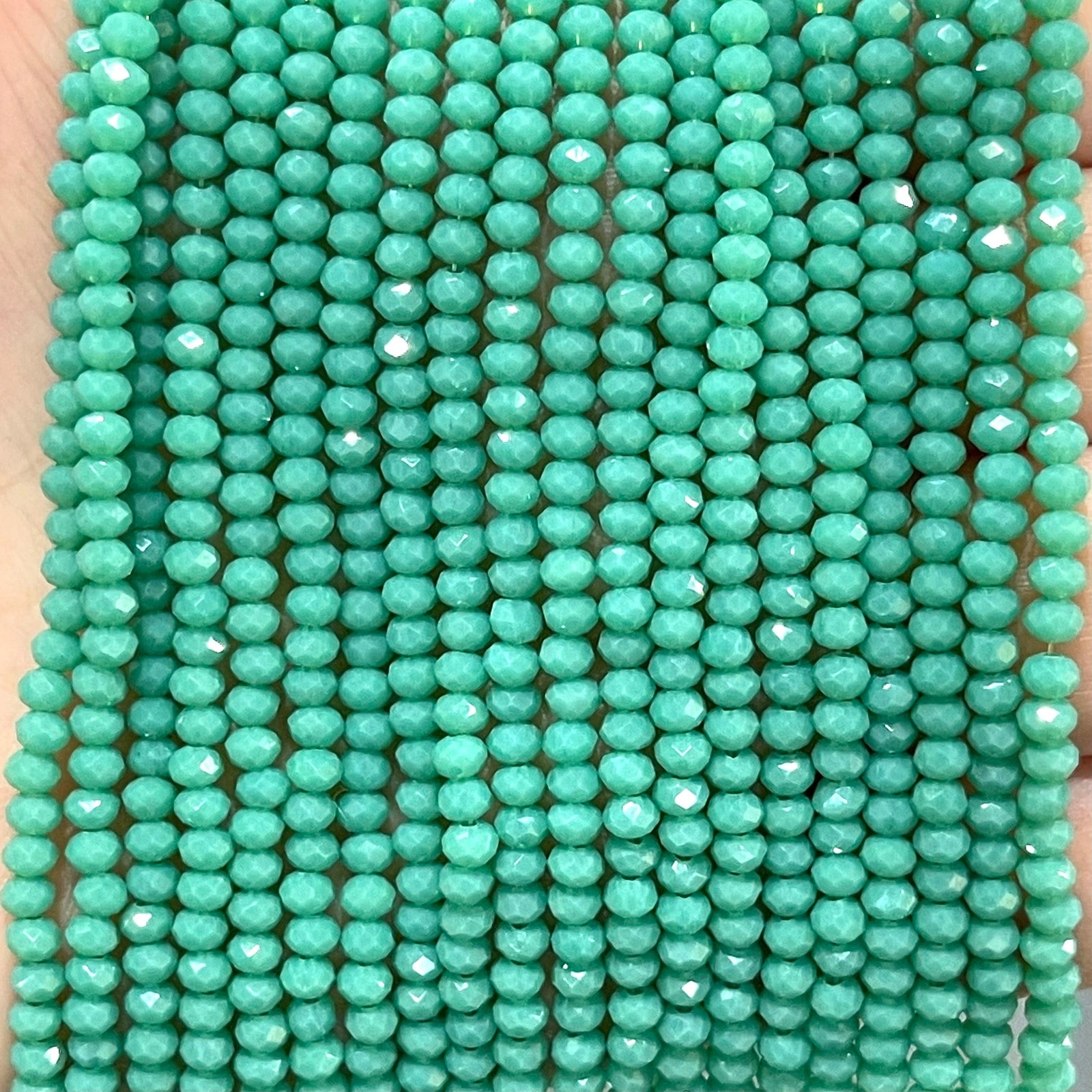 Crystal faceted rondelle 3mm Beads, PBC3C46