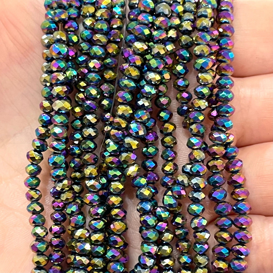 Crystal faceted rondelle 3mm Beads, PBC3C39