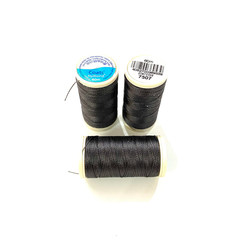 Coats, Nylbond extra strong beading thread | 60mt | grey 7507