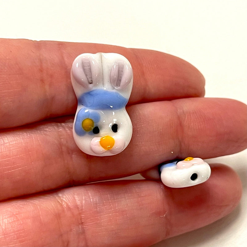 Hand Made Murano Glass Rabbit Bunny Charm