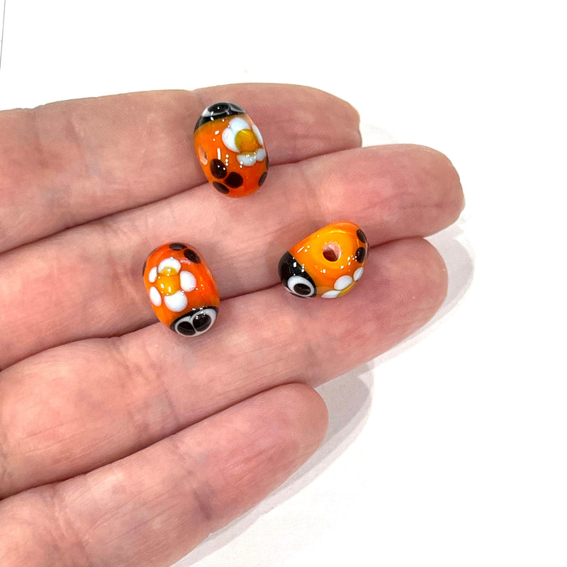 Hand Made Murano Glass Ladybird Charm