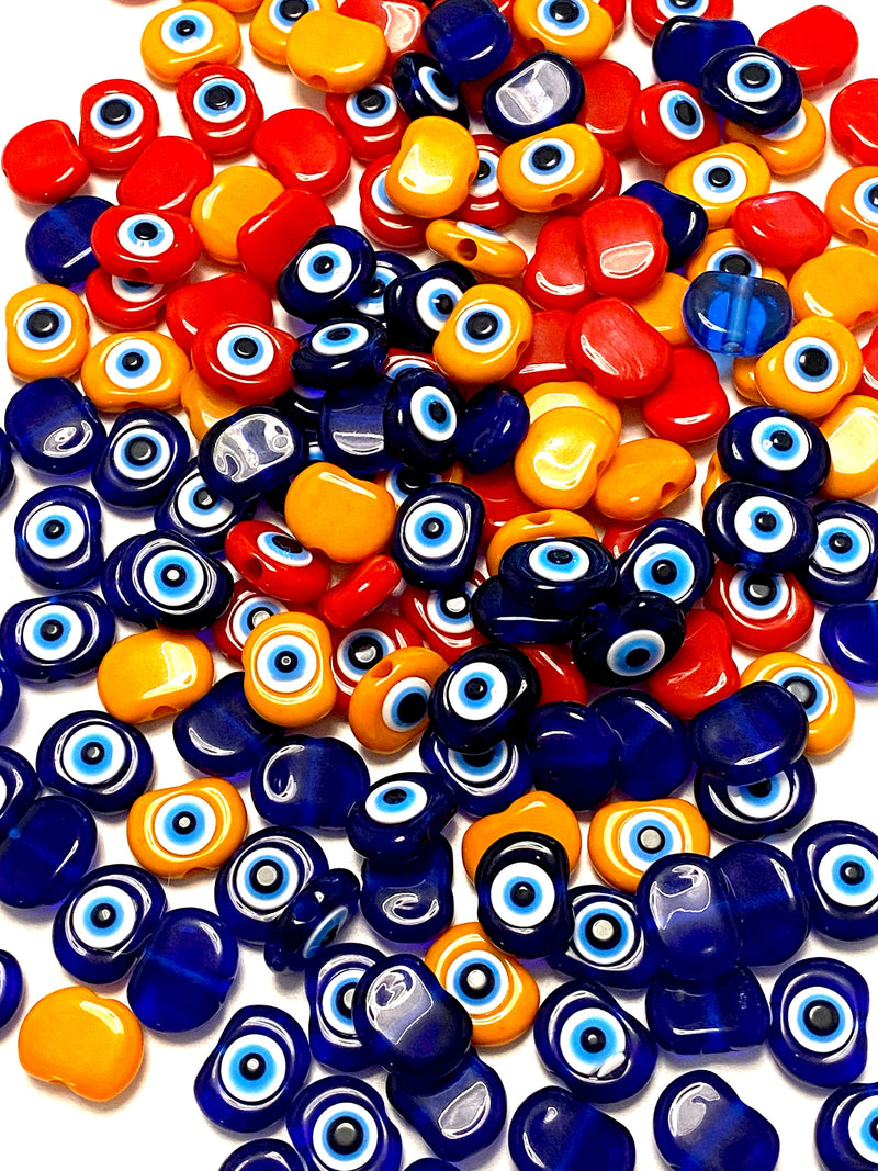 Evil Eye Harzperlen mit großem Loch, 29 mm Perlen, 6 mm Loch, 5 Perlen in einer Packung