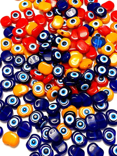 Large Hole Evil Eye Resin Beads, 20mm Beads, 3.6mm Hole, 5 Beads in a Pack