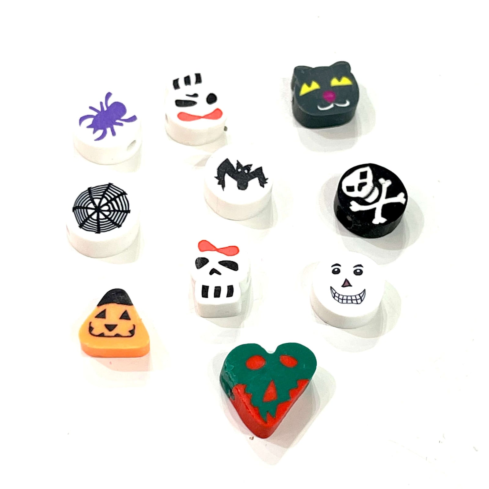 10mm Polymer Clay Charms,10 Charms in a Pack