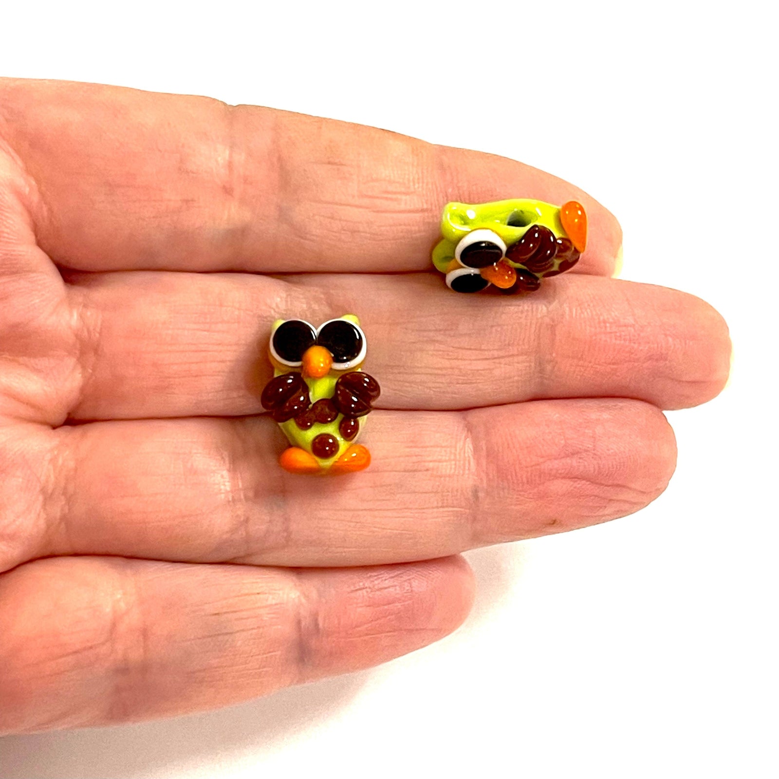 Hand Made Murano Glass Owl Charm