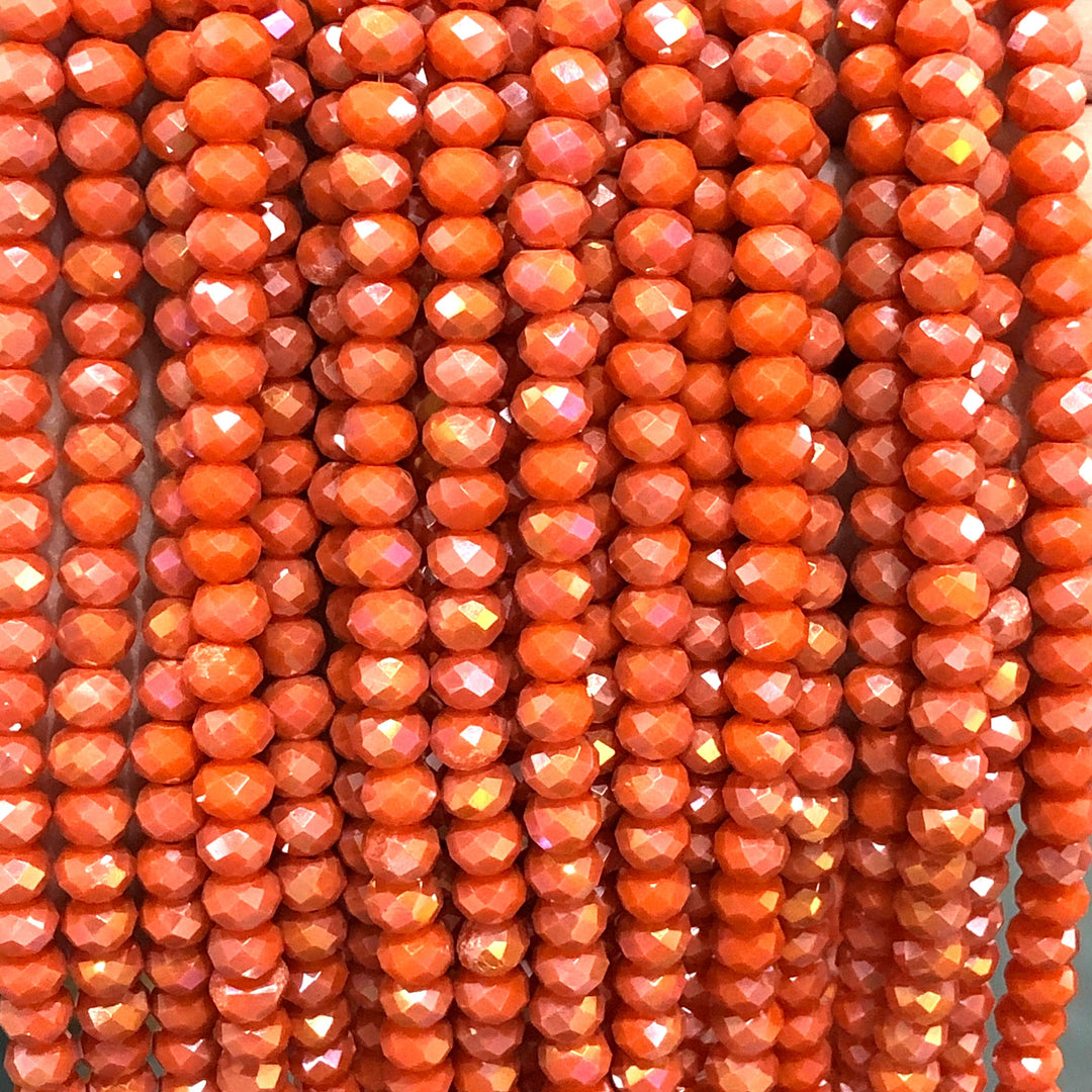 Crystal faceted rondelle 6mm Beads, PBC6C26