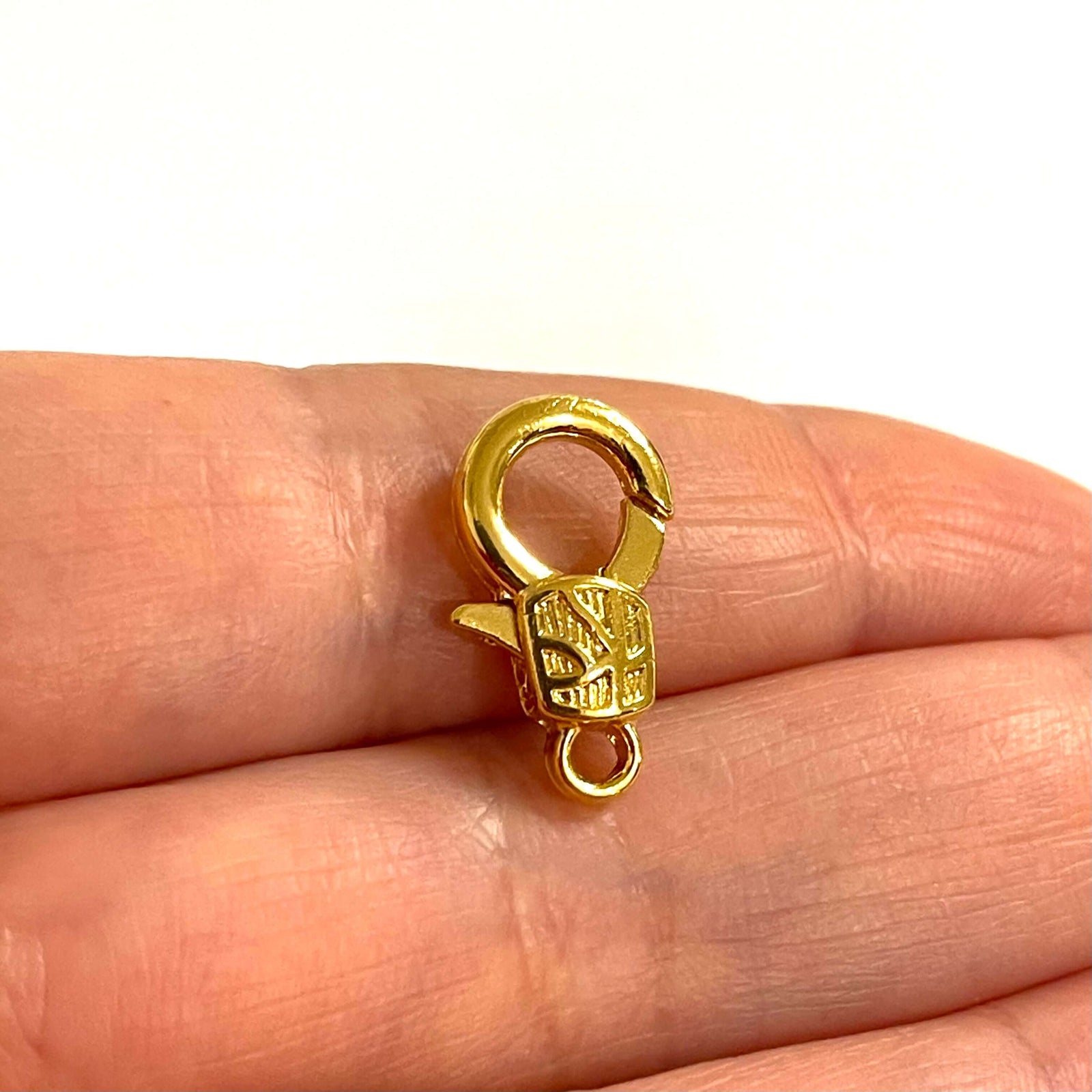 24Kt Gold Plated Large Lobster Clasps, 2 pcs in a pack