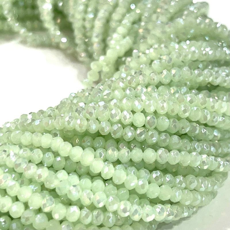 Crystal faceted rondelle 3mm Beads, PBC3C15