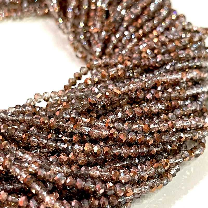 Crystal faceted rondelle 2mm Beads, PBC2C34