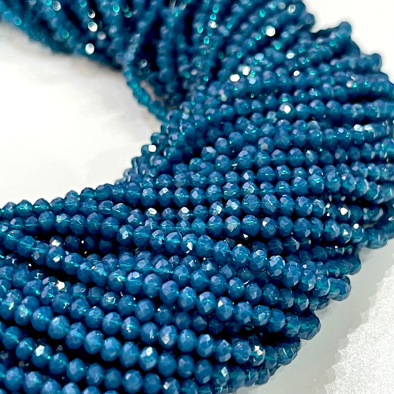 Crystal faceted rondelle 2mm Beads, PBC2C64
