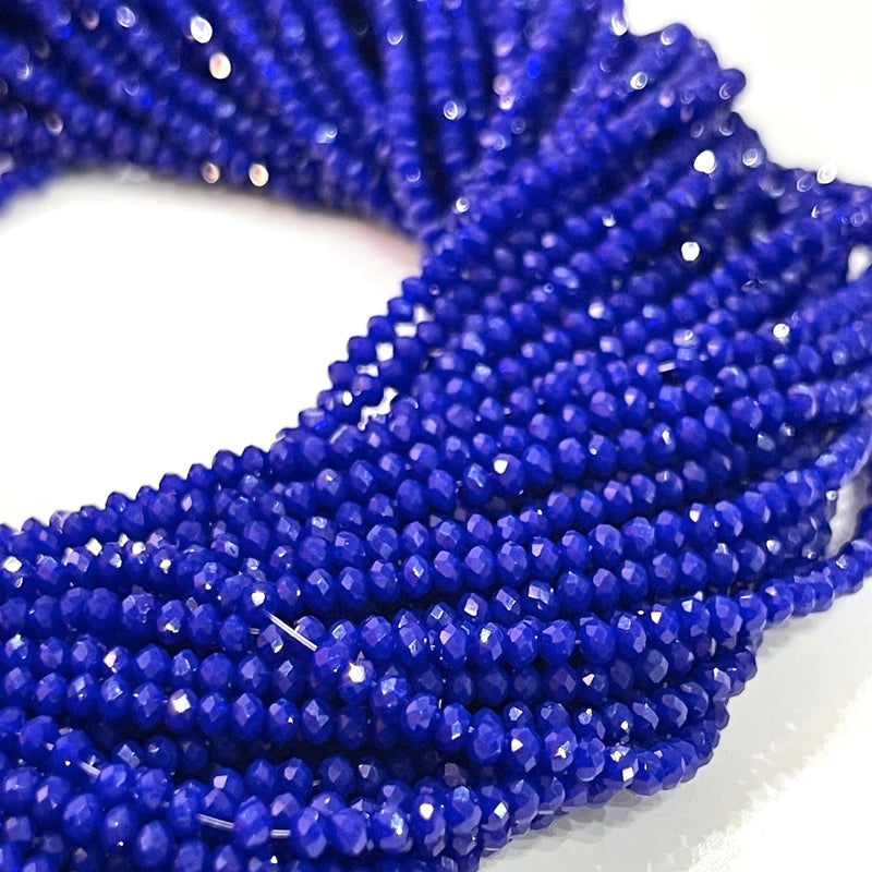 1mm Crystal rondelle beads strand 170 pcs, PBC1C8