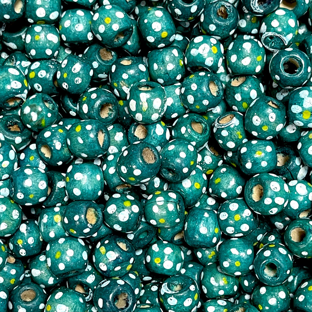 Large Hole Wooden Beads 13x12mm 20 Pieces in a pack