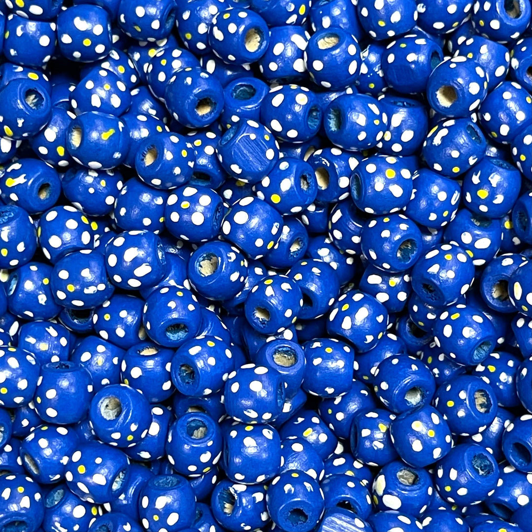 Large Hole Wooden Beads 13x12mm 20 Pieces in a pack