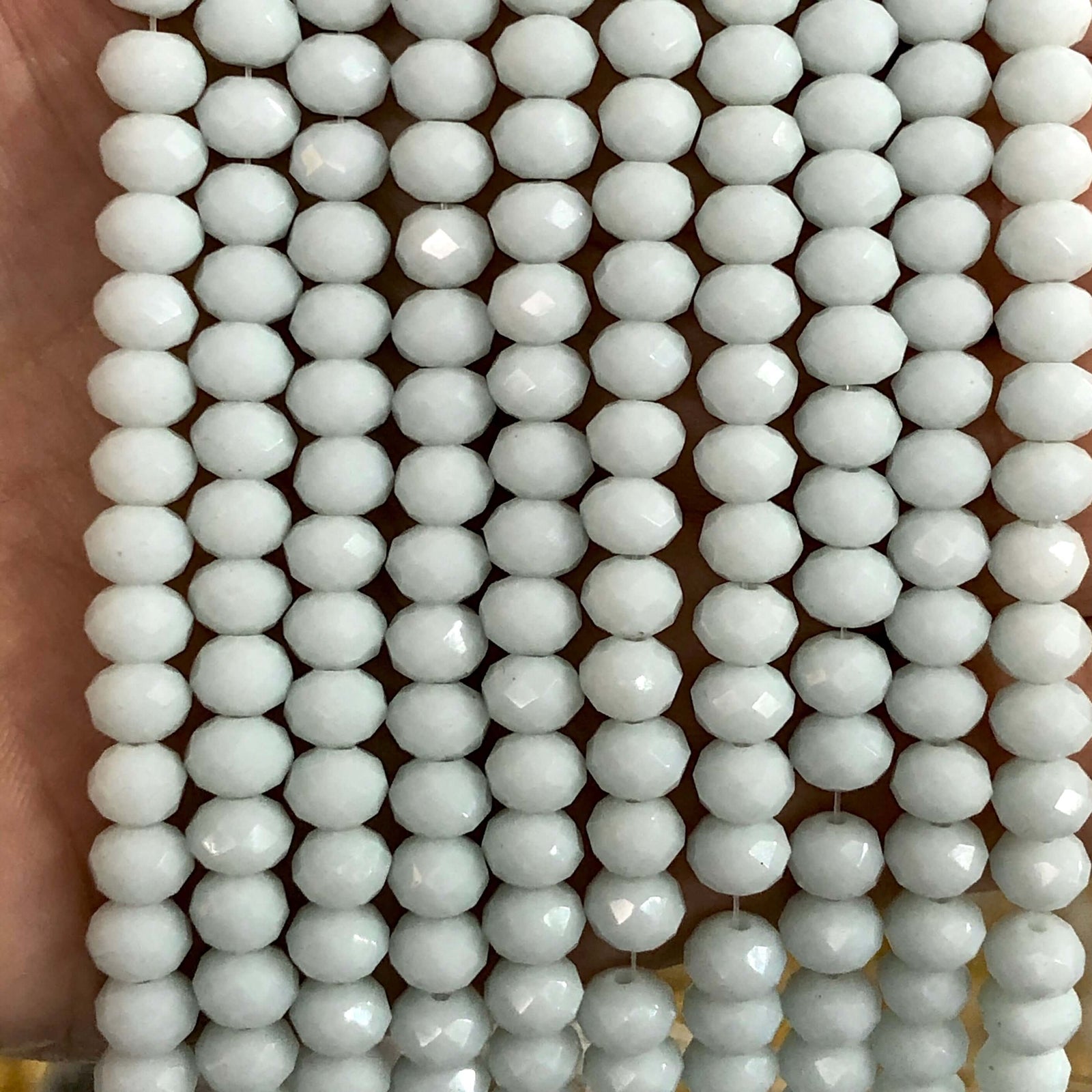 Crystal faceted rondelle 6mm Beads, PBC6C110,