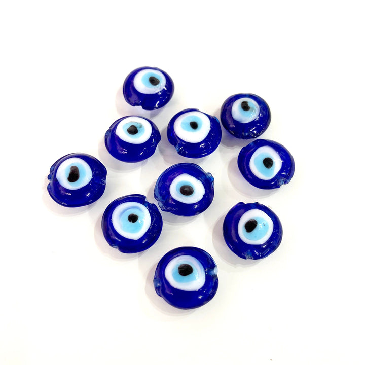 Handmade Evil Eye Beads - Murano Glass Evil Eye Beads - Lamp Work Turkish Evil Eye Beads - Murano Lampwork Turkish Evil Eye