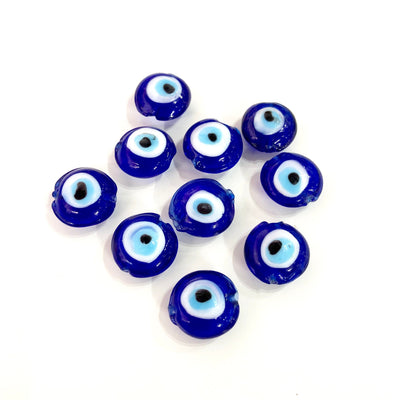 Handgemachte Evil Eye Perlen - Murano Glas Evil Eye Perlen - Lampe Arbeit Türkische Evil Eye Perlen - Murano Lampwork Türkische Evil Eye