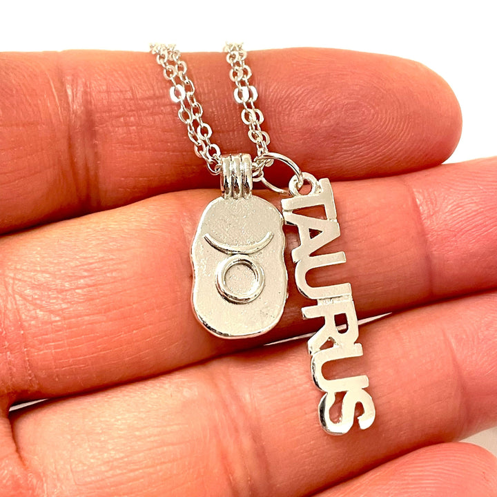 Silver Plated Brass Zodiac Horoscope Sign, Constellation Medallion Pendant,Celestial Astrology Charm-Chain&amp;Jump Rings Not Included