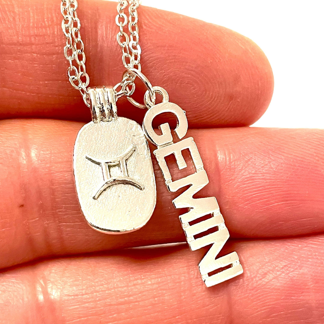 Silver Plated Brass Zodiac Horoscope Sign, Constellation Medallion Pendant,Celestial Astrology Charm-Chain&amp;Jump Rings Not Included