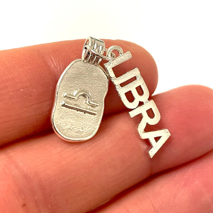 Silver Plated Brass Zodiac Horoscope Sign, Constellation Medallion Pendant,Celestial Astrology Charm-Chain&amp;Jump Rings Not Included
