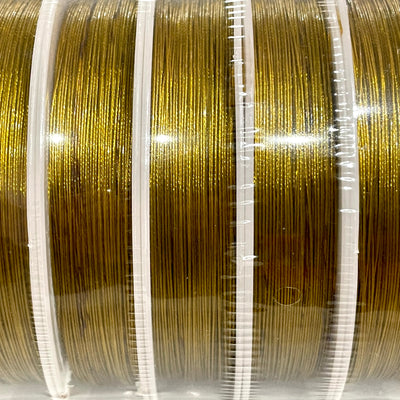 Tiger Tail Beading Wire – Gold – 0.38mm