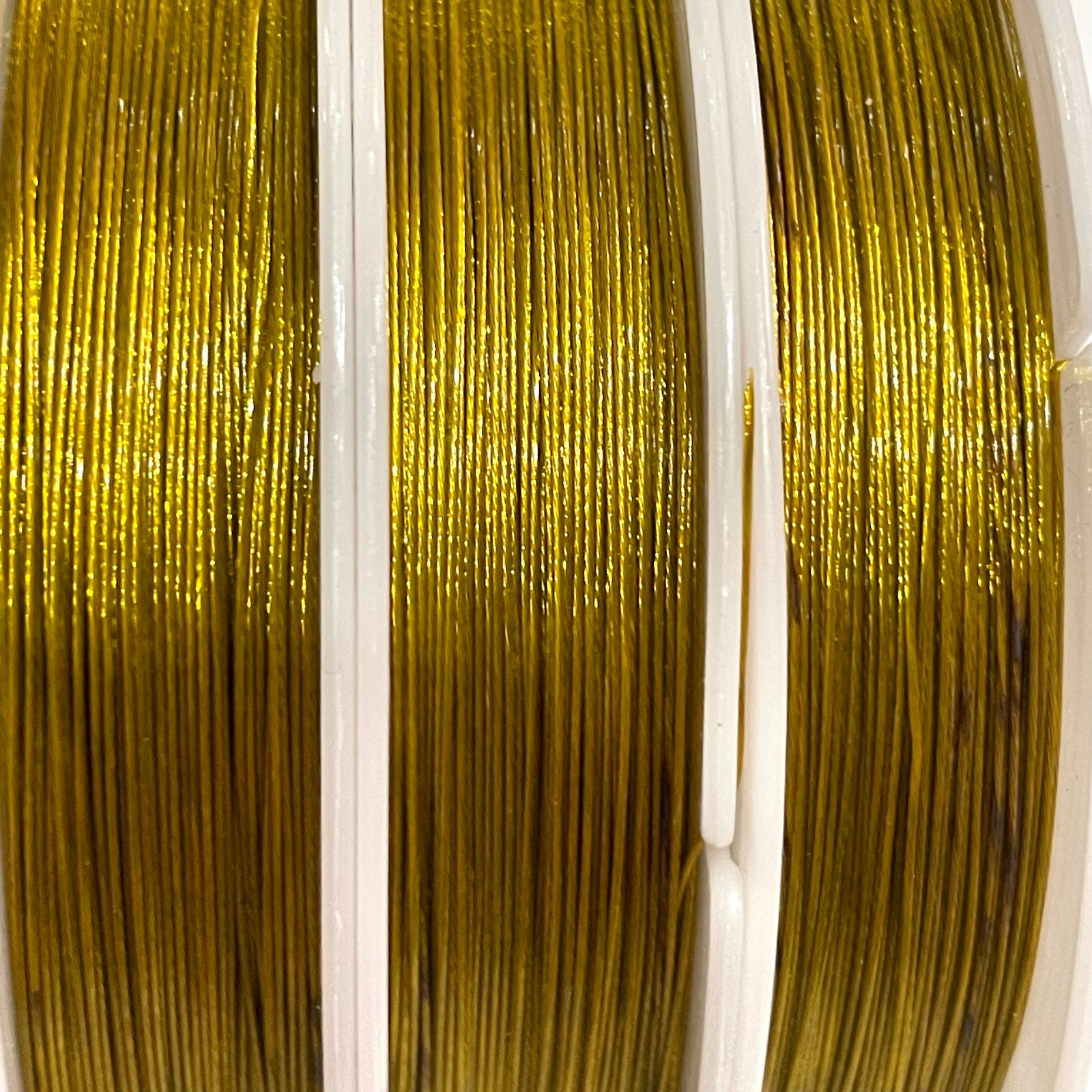 Tiger Tail Beading Wire – Gold – 0.45mm