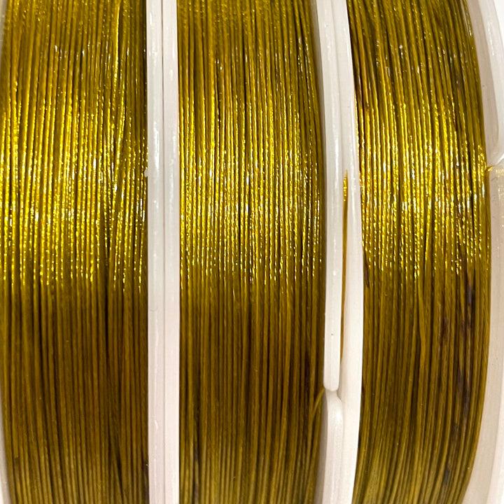 Tiger Tail Beading Wire – Gold – 0.45mm