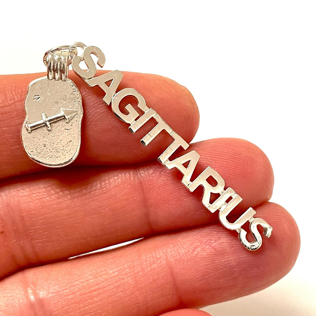 Silver Plated Brass Zodiac Horoscope Sign, Constellation Medallion Pendant,Celestial Astrology Charm-Chain&amp;Jump Rings Not Included