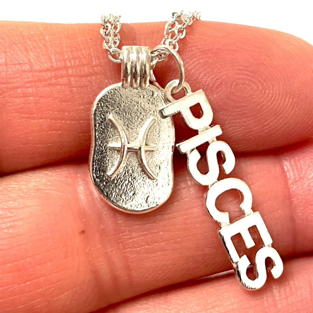 Silver Plated Brass Zodiac Horoscope Sign, Constellation Medallion Pendant,Celestial Astrology Charm-Chain&amp;Jump Rings Not Included