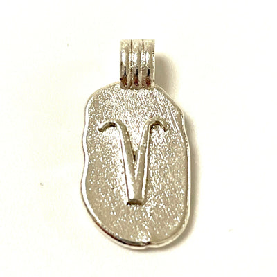 Signe d'horoscope du zodiaque en laiton plaqué argent, pendentif médaillon de constellation, breloque d'astrologie céleste pour la fabrication de bijoux de collier