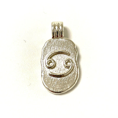 Signe d'horoscope du zodiaque en laiton plaqué argent, pendentif médaillon de constellation, breloque d'astrologie céleste pour la fabrication de bijoux de collier