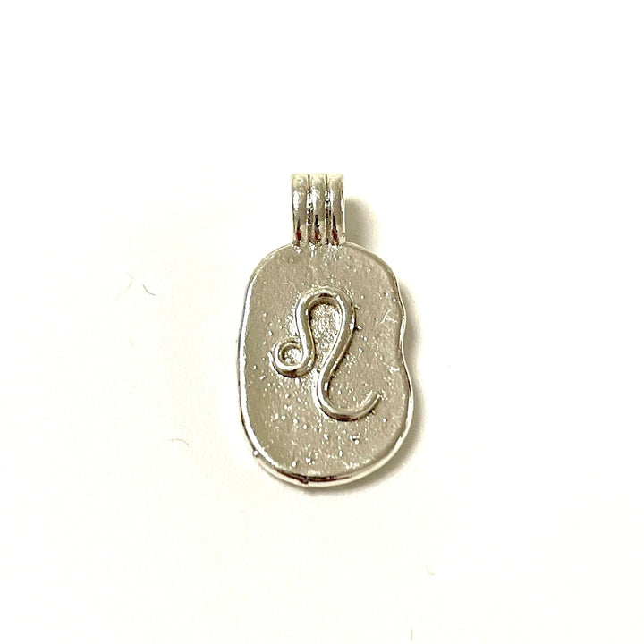 Silver Plated Brass Zodiac Horoscope Sign, Constellation Medallion Pendant, Celestial Astrology Charm for Necklace Jewelry Making