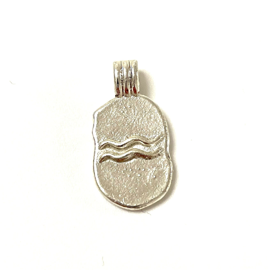 Silver Plated Brass Zodiac Horoscope Sign, Constellation Medallion Pendant, Celestial Astrology Charm for Necklace Jewelry Making