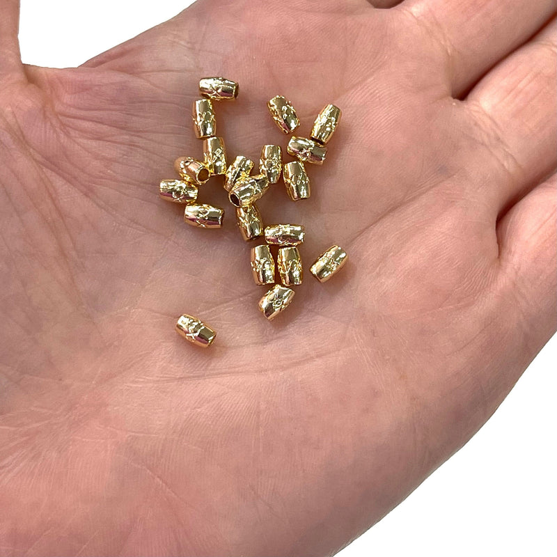 24Kt Gold Plated Spacer Tubes, 20 pcs in a pack,