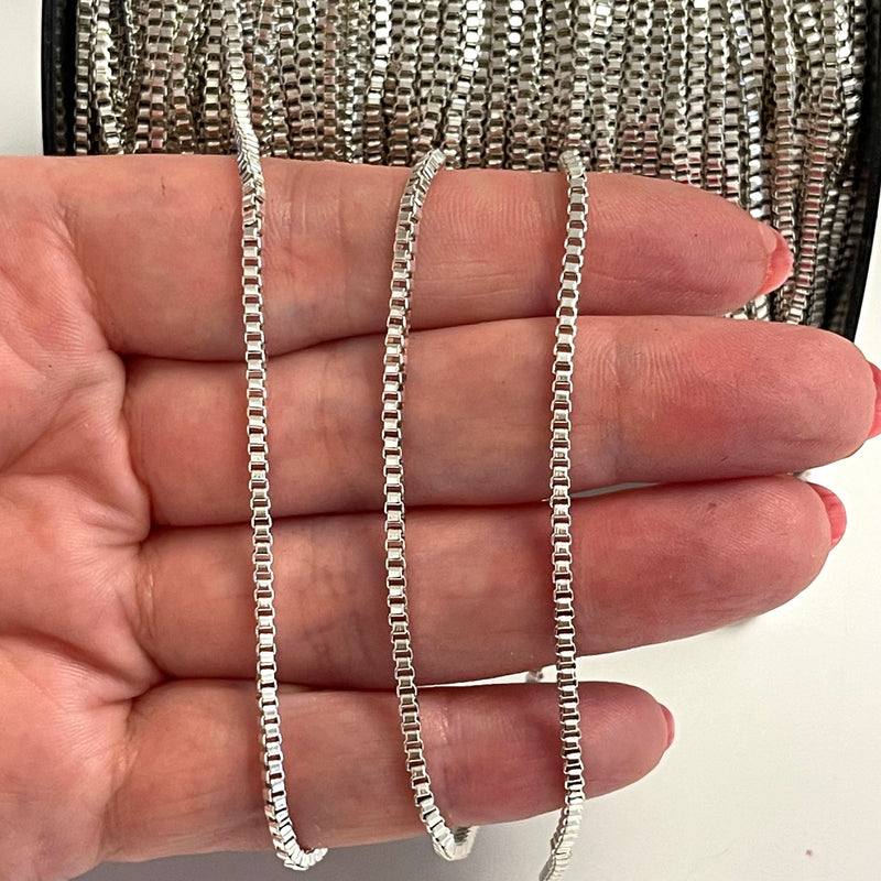 Silver Plated 2mm Box Chain